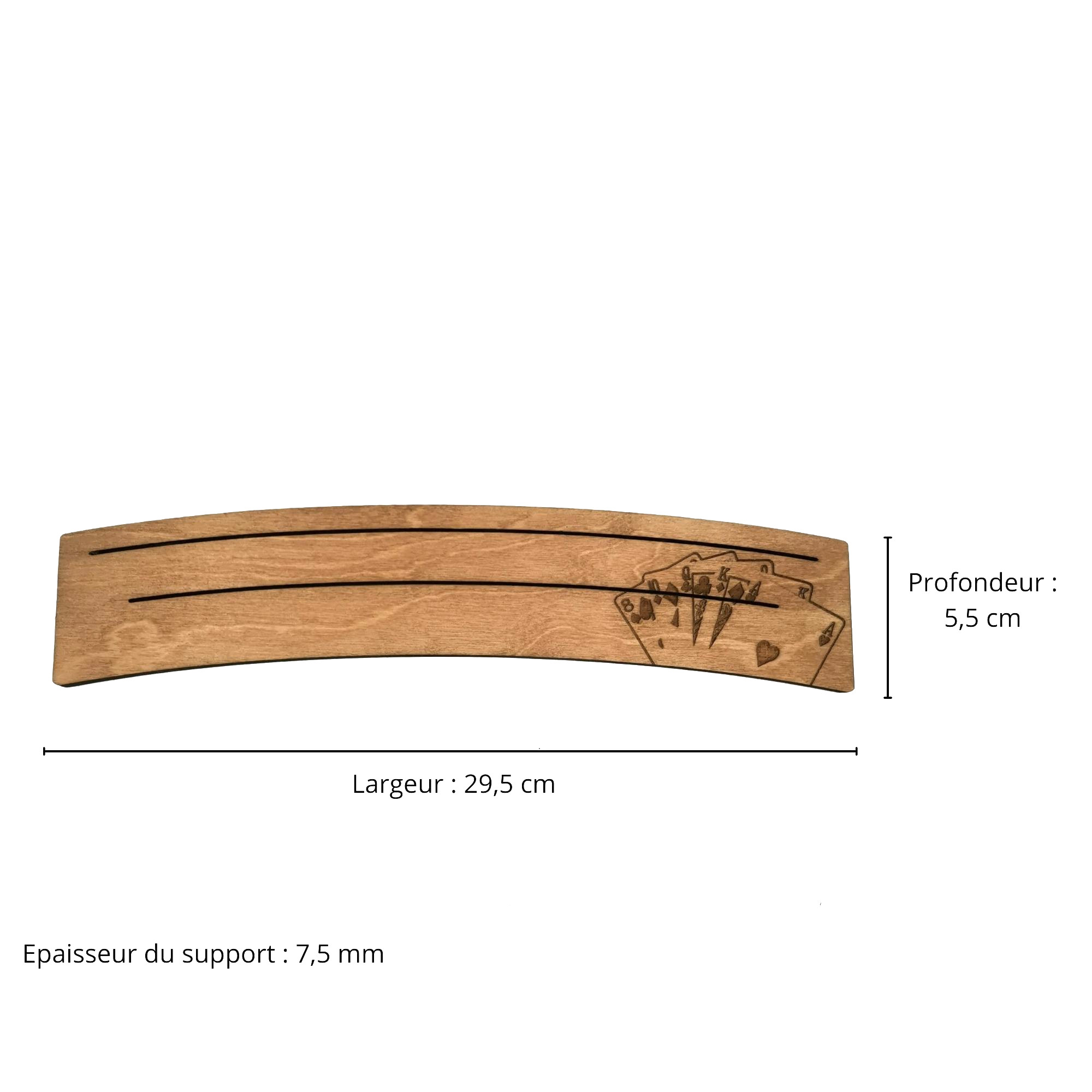 Dimensions porte cartes a jouer