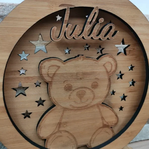 Lampe en bambou personnalisé