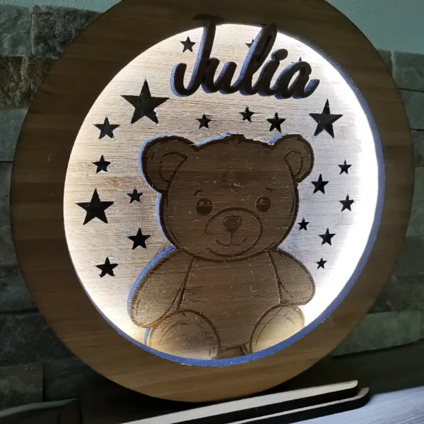 Lampe en bambou personnalisé