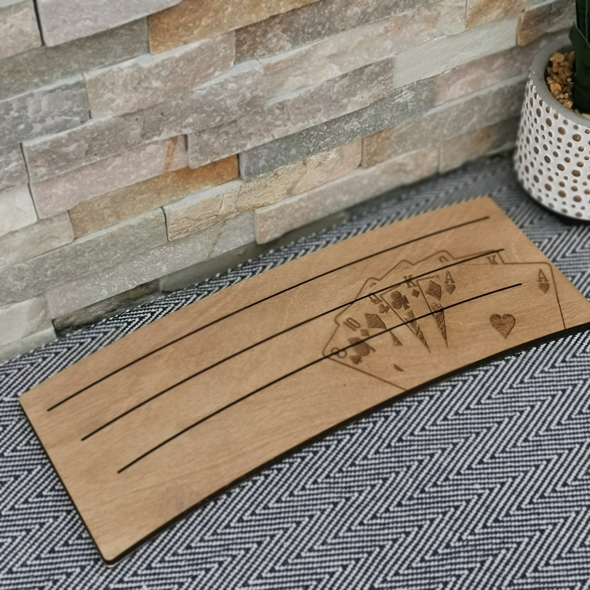 Support cartes a jouer grand modele decor jeu de cartes