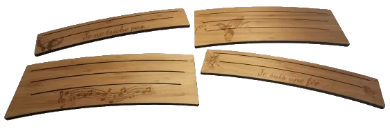 Support de cartes à jouer personnalisé en bambou