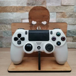 Support manette de jeux PS4 en bambou, gravure personnalisé