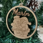 Boule decoration sapin bambou