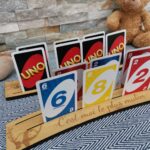 Support cartes a jouer bambou personnalisable
