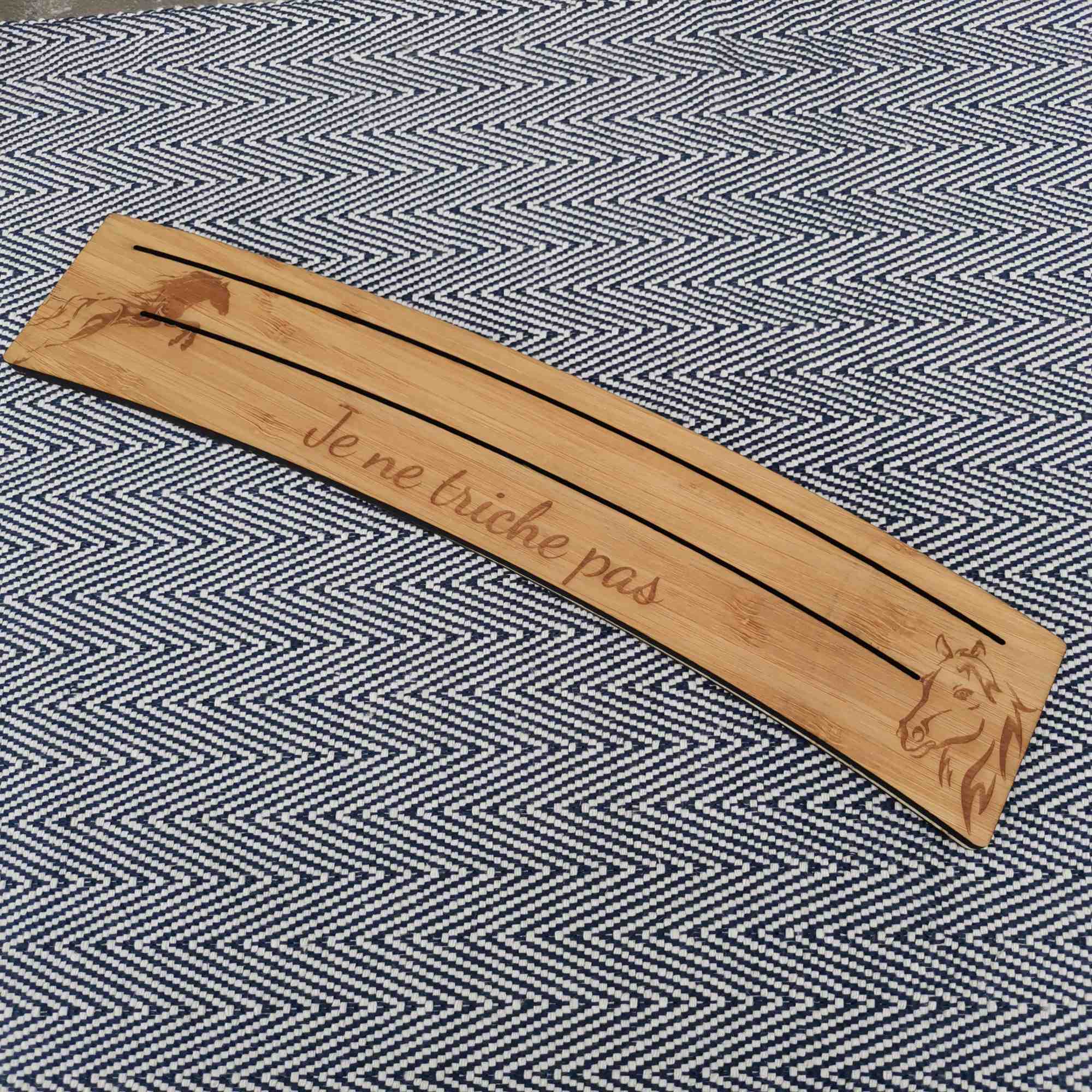 Support cartes bambou jeux de societe