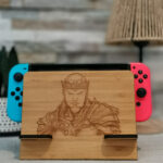 Support console switch en bambou