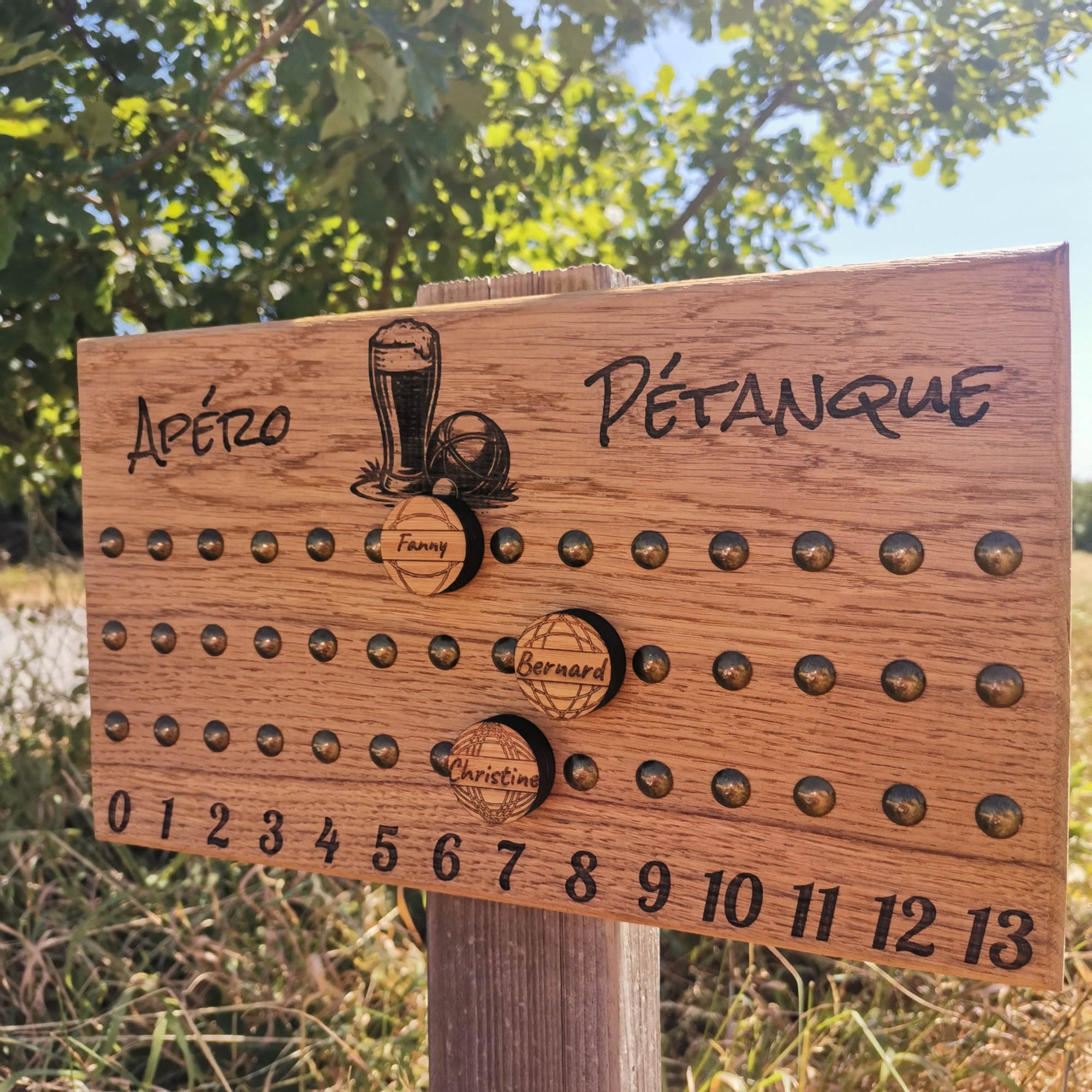 Compte points petanque personnalisable