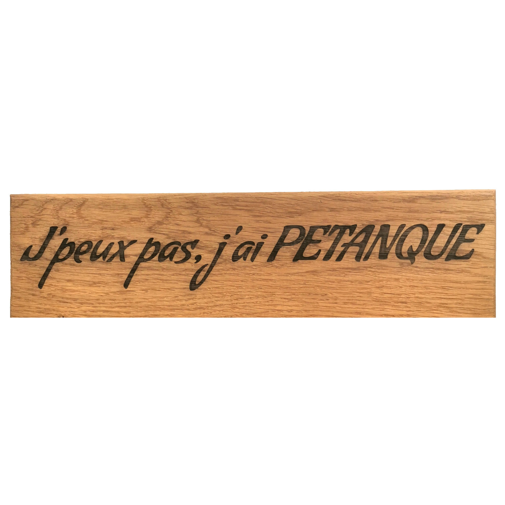 Detail jpeux pas j'ai petanque