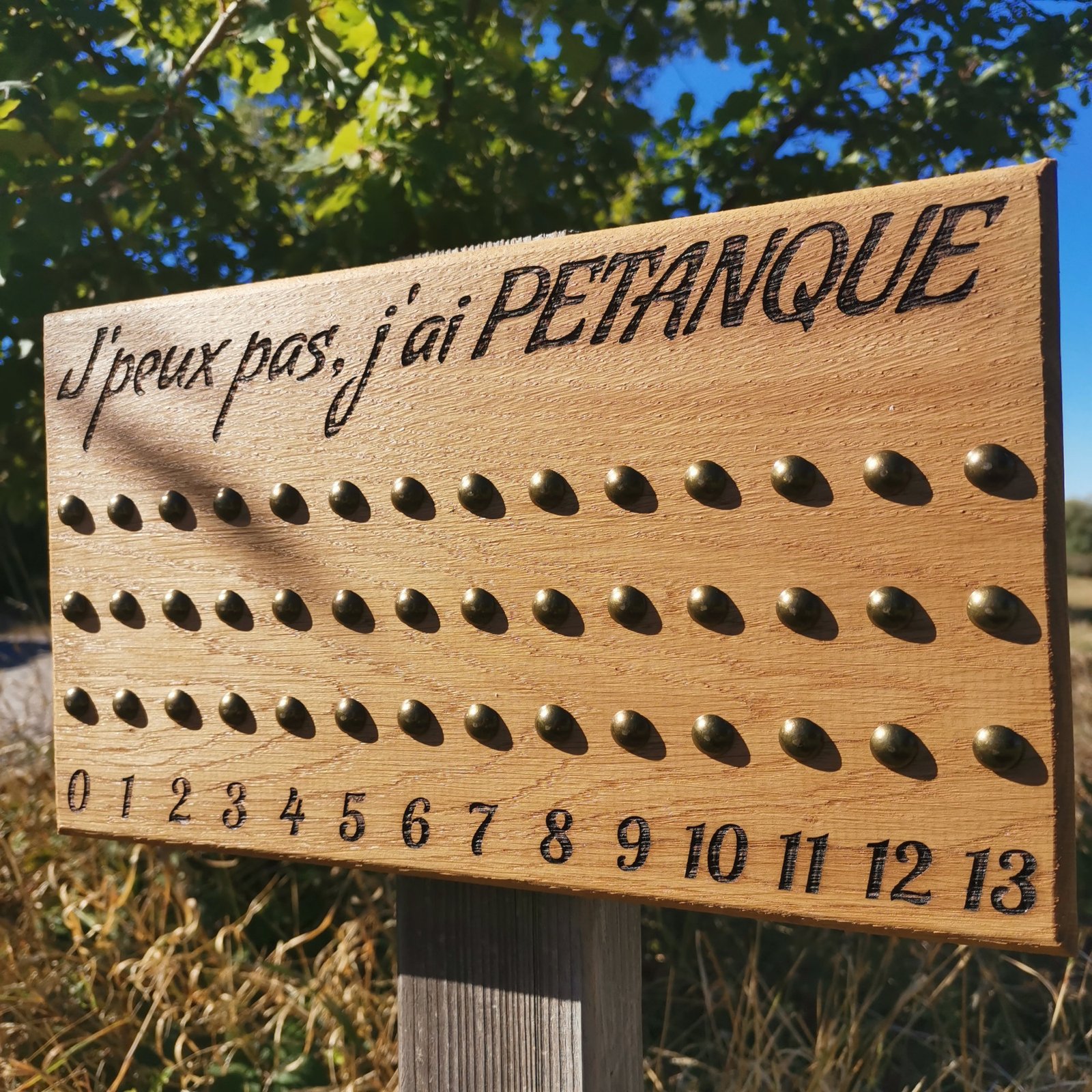 Tableau je peux pas jai petanque
