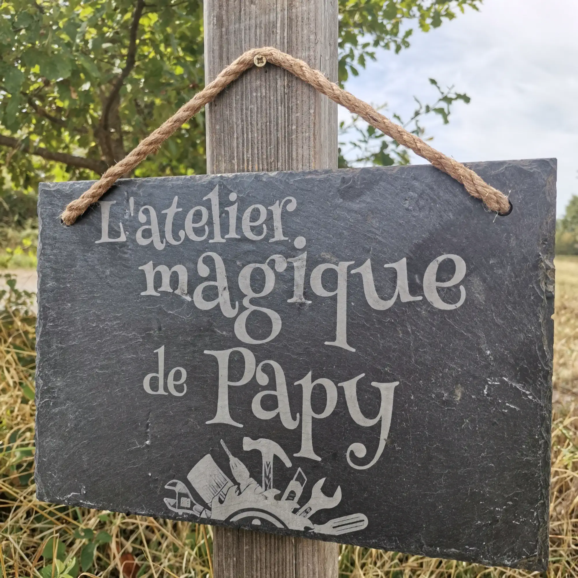 Ardoise decorative atellier papy cadeau