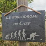 Ardoise decorative cadeau petanqueur