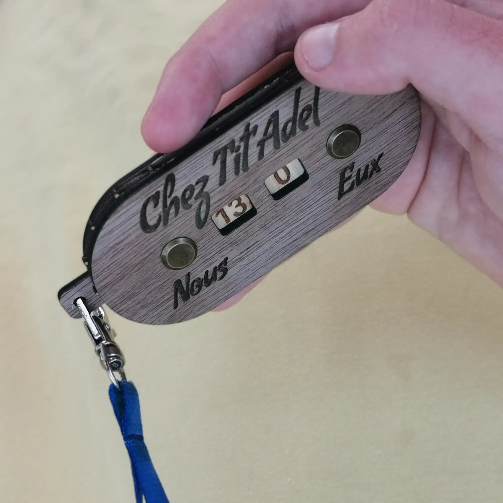 Mini compteur petanque main