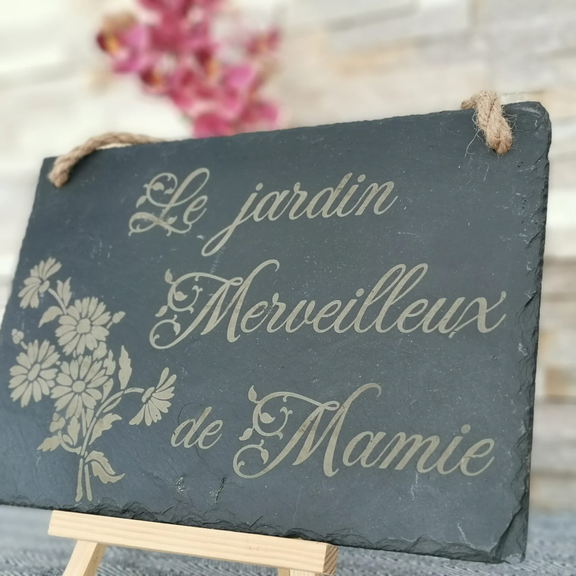 Plaque ardoise deco cadeau mamie